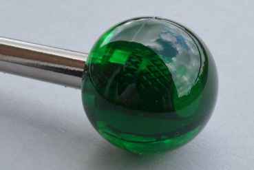 Shooterrod with green transluscent round knob