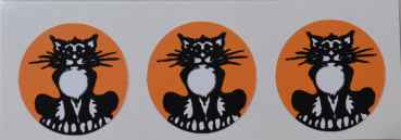 Bad Cats und Cyclone - Targetdecals 3 Stück