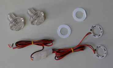 LED Lighted Flipper Button - green