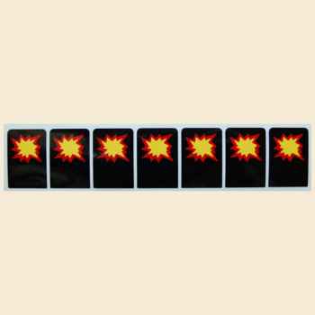 Flintstones Target Decals Star - 7 Stück
