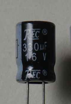 Capacitor 330 µF/16V Radial
