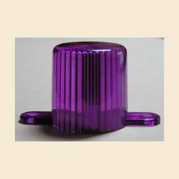 Flasherabdeckung violett mit Laschen zum Schrauben