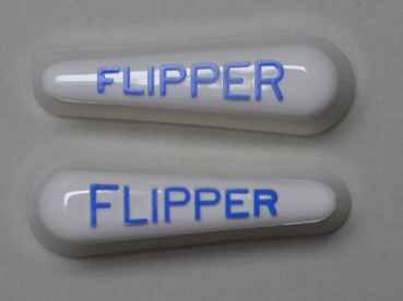 Flipper old short 'Flipper' - blue