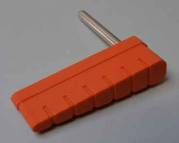 Flipper Bat Bally old ribbed orange - Pair