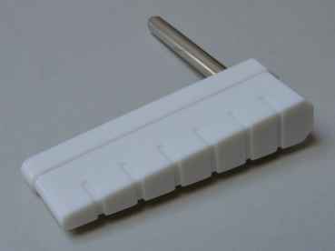 Flipper Bat Bally old ribbed white - pair