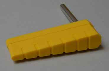 Flipper Bat Bally old ribbed yellow - pair
