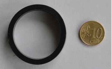 Flippergummi normal - schwarz - Silikon