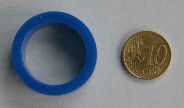 Flippergummi klein - blau - Silikon