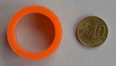 Flippergummi Klein - orange  Silikon
