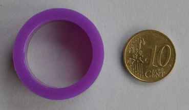 Flippergummi klein - violett - Silikon