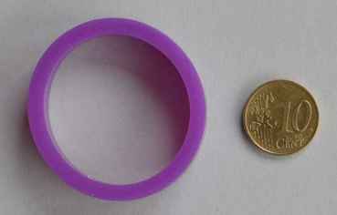 Flipperrubber normal - violet - Silicon