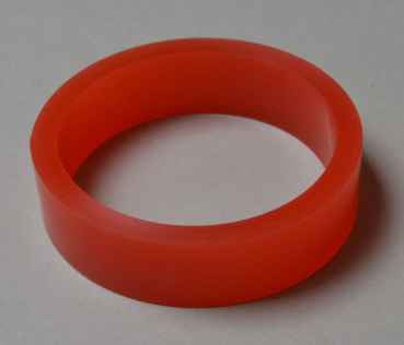 Flipperrubber normal, red - PU