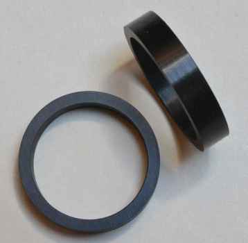 Flipperrubber narrow black - Silicon