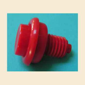 Flipperknopf rot