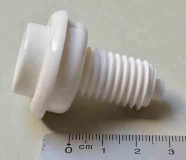 Flipperknopf weiß 1 3/8"