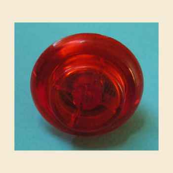 Flipperknopf orange transparent