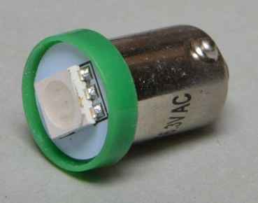LED Lampe GI Flux Bajonett - grün