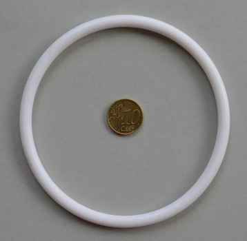 4" Silikon weiß