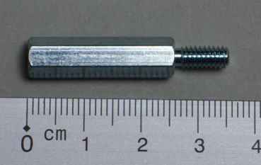 Hexpost m - f 8-32 x 1" 1/4" Hex