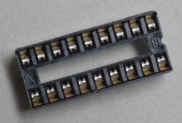 Socket IC Twin leaf 18 pin