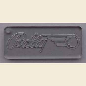 Schlüsselanhänger 'Bally Midway' rechteckig - klar