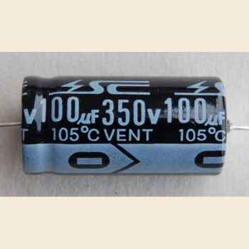 Capacitor 100µF/350V axial