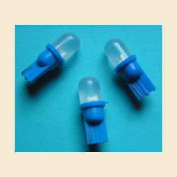 LED Lamp diffuse blue Wedgebase T10 DC