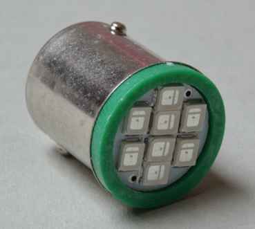 LED Lamp Flasher #89 with 8 SMD LEDs - green