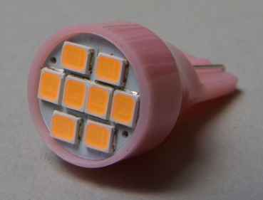 LED Lamp Flasher #906 with 8 SMD LEDs - pink