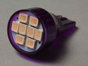 LED Lamp Flasher #906 with 8 SMD LEDs - purple