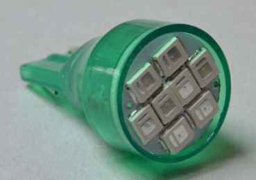 LED Lamp Flasher #906 with 8 SMD LEDs - green