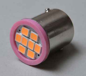 LED Lampe Flasher #89 mit 8 SMD LEDs - pink