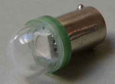 LED Lampe Retro 1 Chip Bajonett - Ablaze No Ghosting - grün