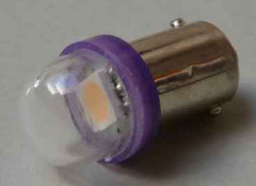 LED Lampe Retro 1 Chip Bajonett - Ablaze No Ghosting - violett