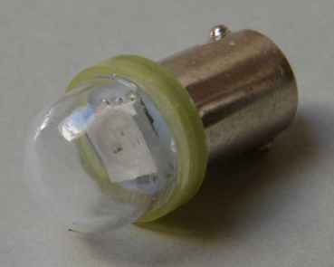 LED Lampe Retro 1 Chip Bajonett - Ablaze No Ghosting - gelb