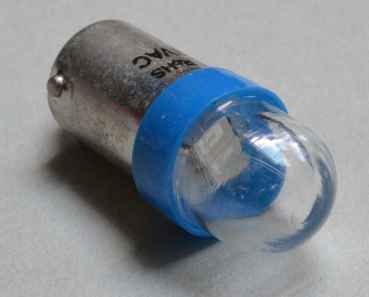 LED Lampe Retro Bajonett - hellblau