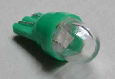 LED Lampe Retro Glassockel - grün