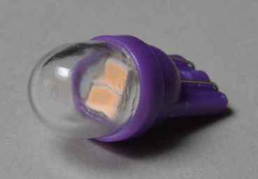 LED Lamp Retro Wedgebase - purple