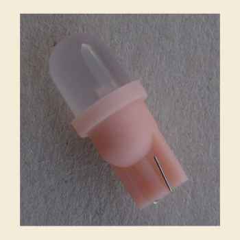 LED Lamp diffuse pink wedgebase T10