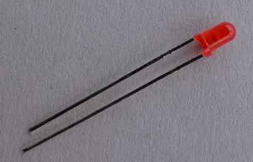 LED 3mm diffus rot