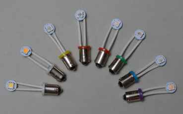 LED Lamp Bayonet 1 Chip Flex - green