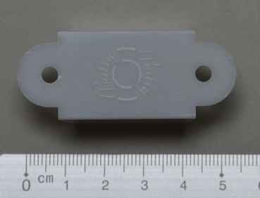 Lane Guide weiß 2 1/8" mit Bally - Logo