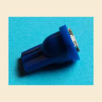 LED Lampe Optiflux Glassockel T10 - blau