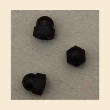 Acorn post speed nut nylon  6-32" - black