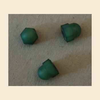 Acorn post speed nut nylon  6-32" - green