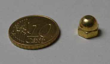 Postcap Metal 6/32" Brass HDW