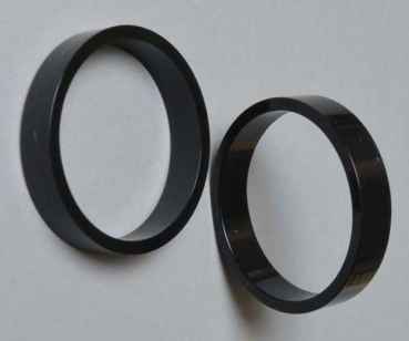Super Bands High Gloss Flippergummi schmal - schwarz