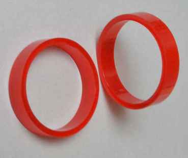 Super Bands High Gloss Flippergummi schmal - rot