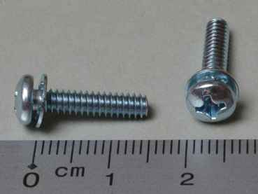 Machinescrew with lockwasher 6-32 x 5/8" p-ph - Sems