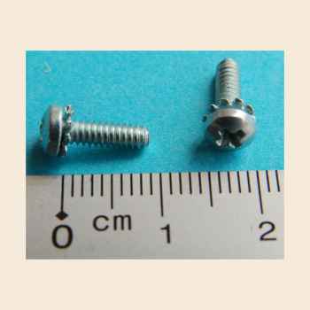 Maschinenschraube 4-40 x 3/8" p-ph-s mit Sicherungsscheibe